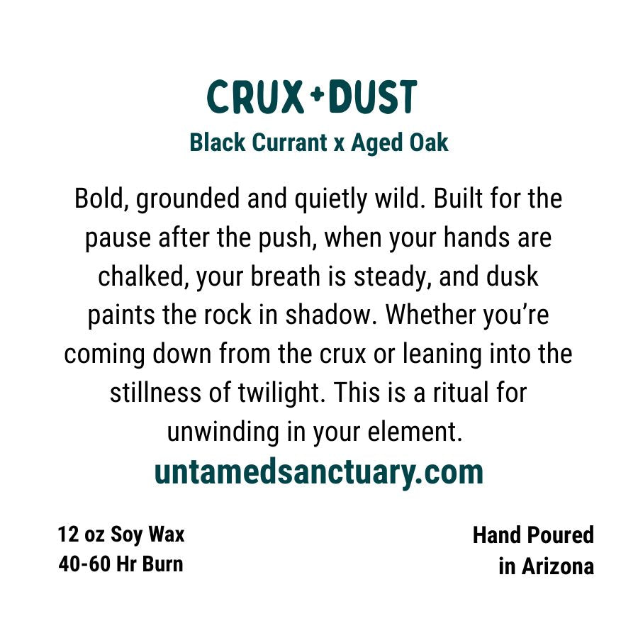 Crux+Dust Candle